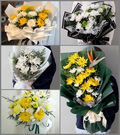 浙江省绍兴诸暨市陶朱街道祝桥头村白事花束代送